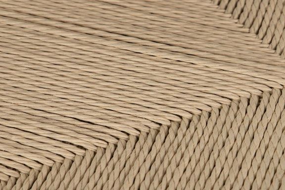 Silla de Madera Natural Grisáceo y Asiento Trenzado - Imagen 7
